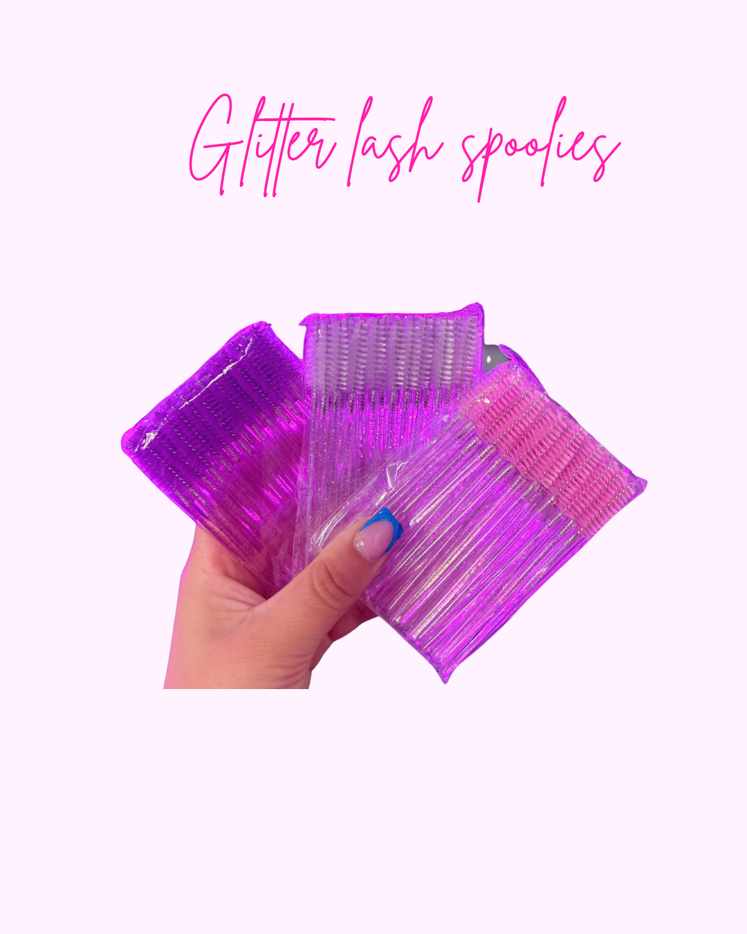 Glitter Lash Spoolies 50 pcs