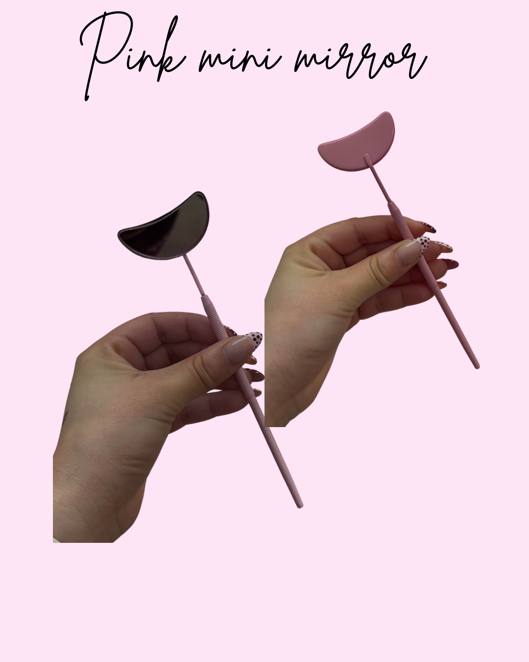 Pink mini mirror