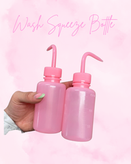 Pink squeeze bottle